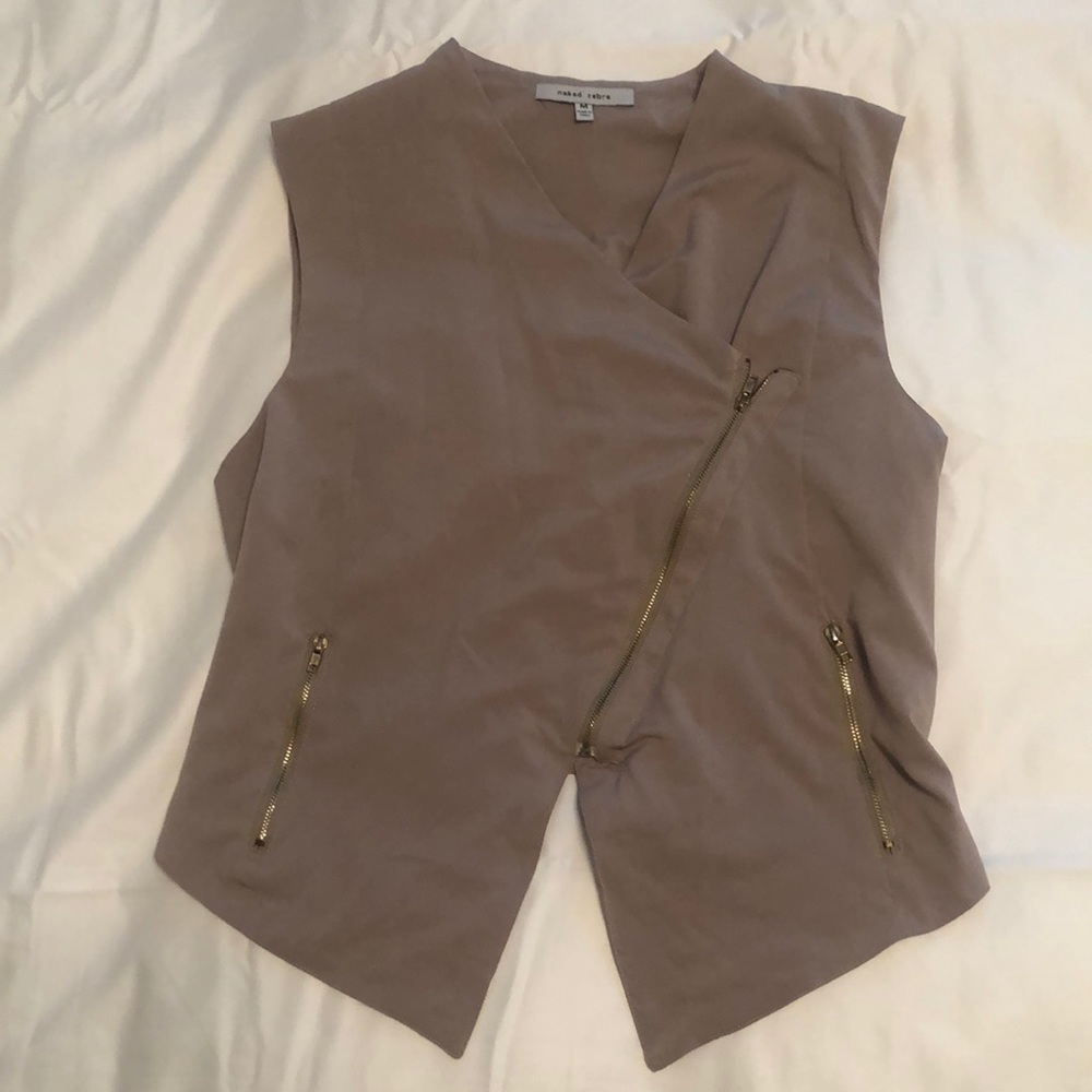 Zippered Crop Vest
